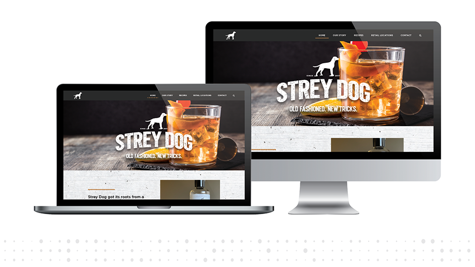 Strey Dog Website Design