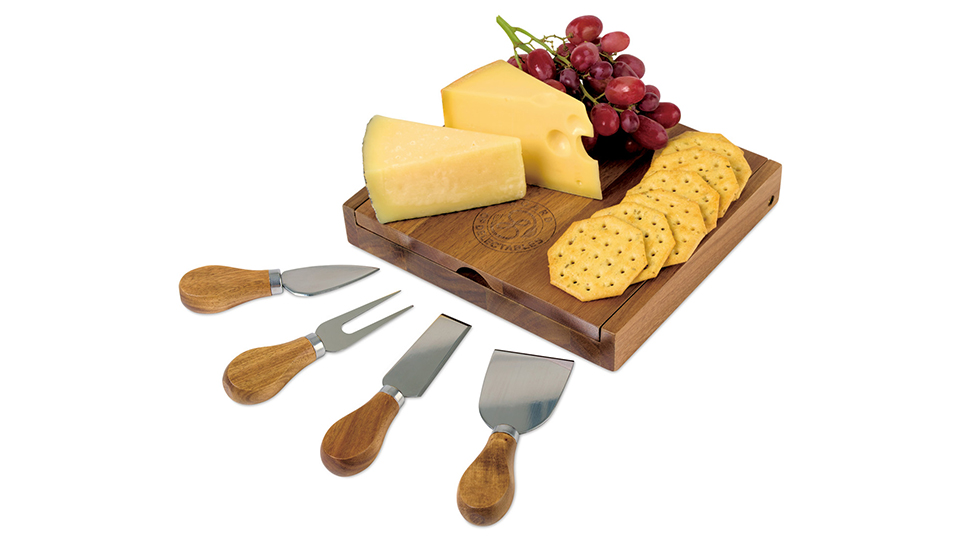 La Cuisine Cheese Board with Serving Set